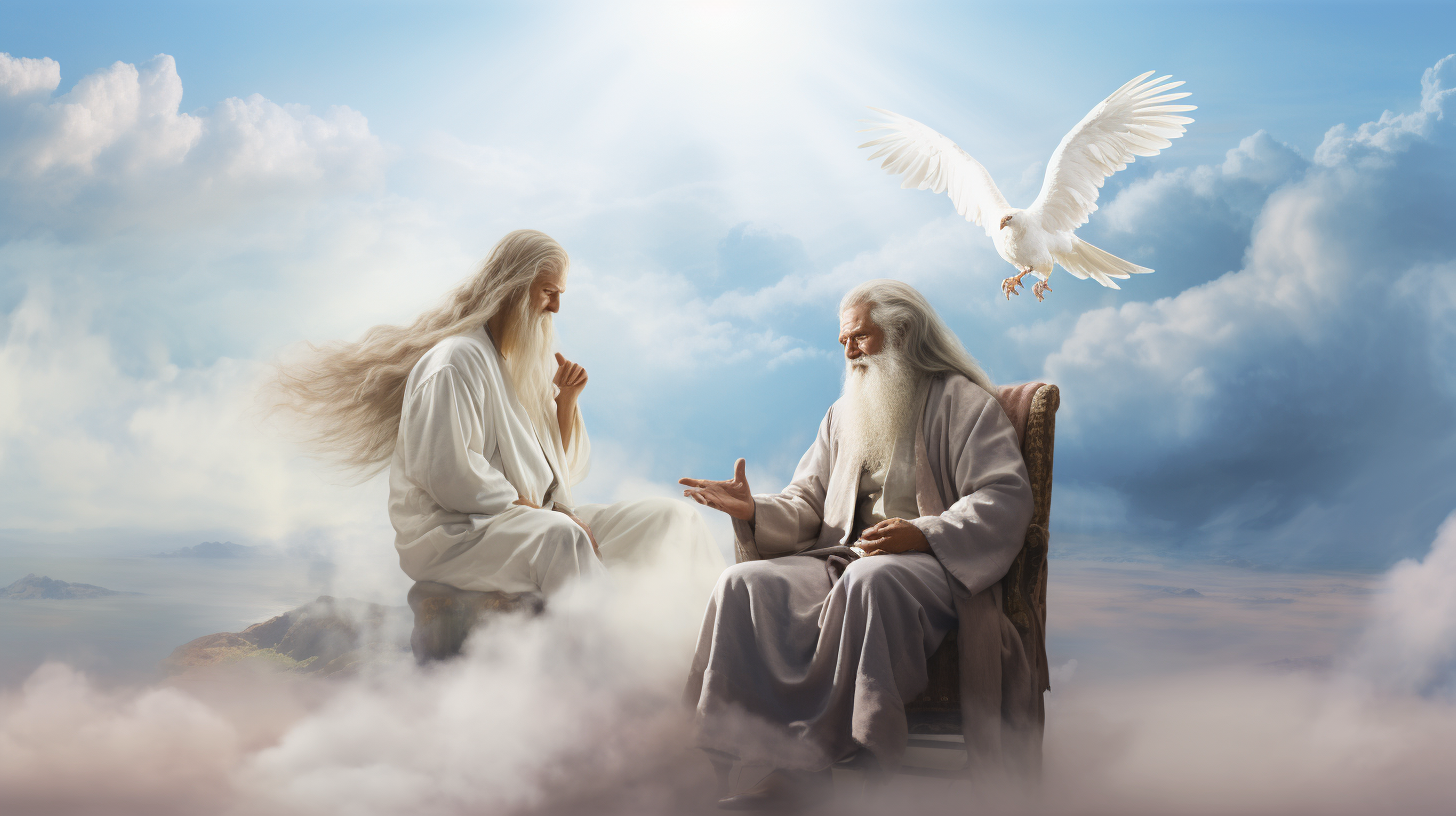 Angel and Wise Old Man Talking