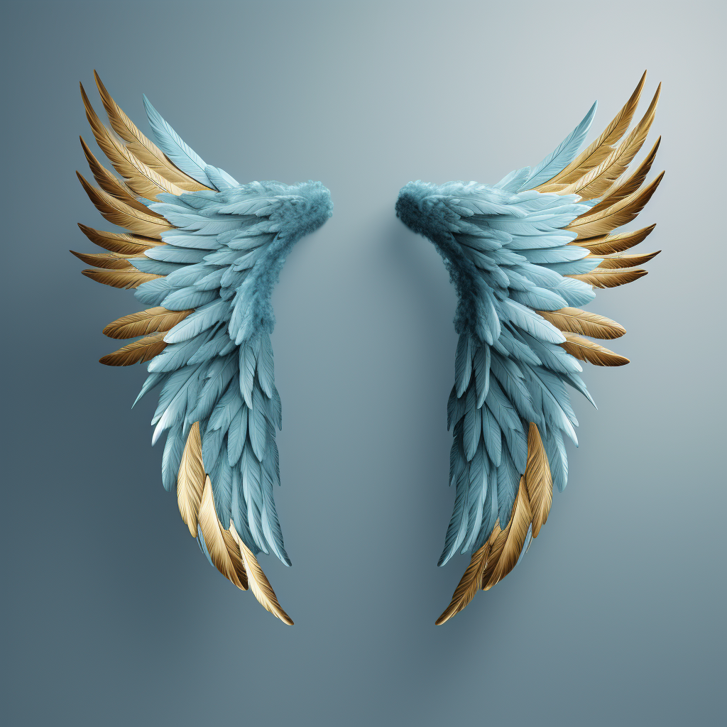 Beautiful angel wing icon