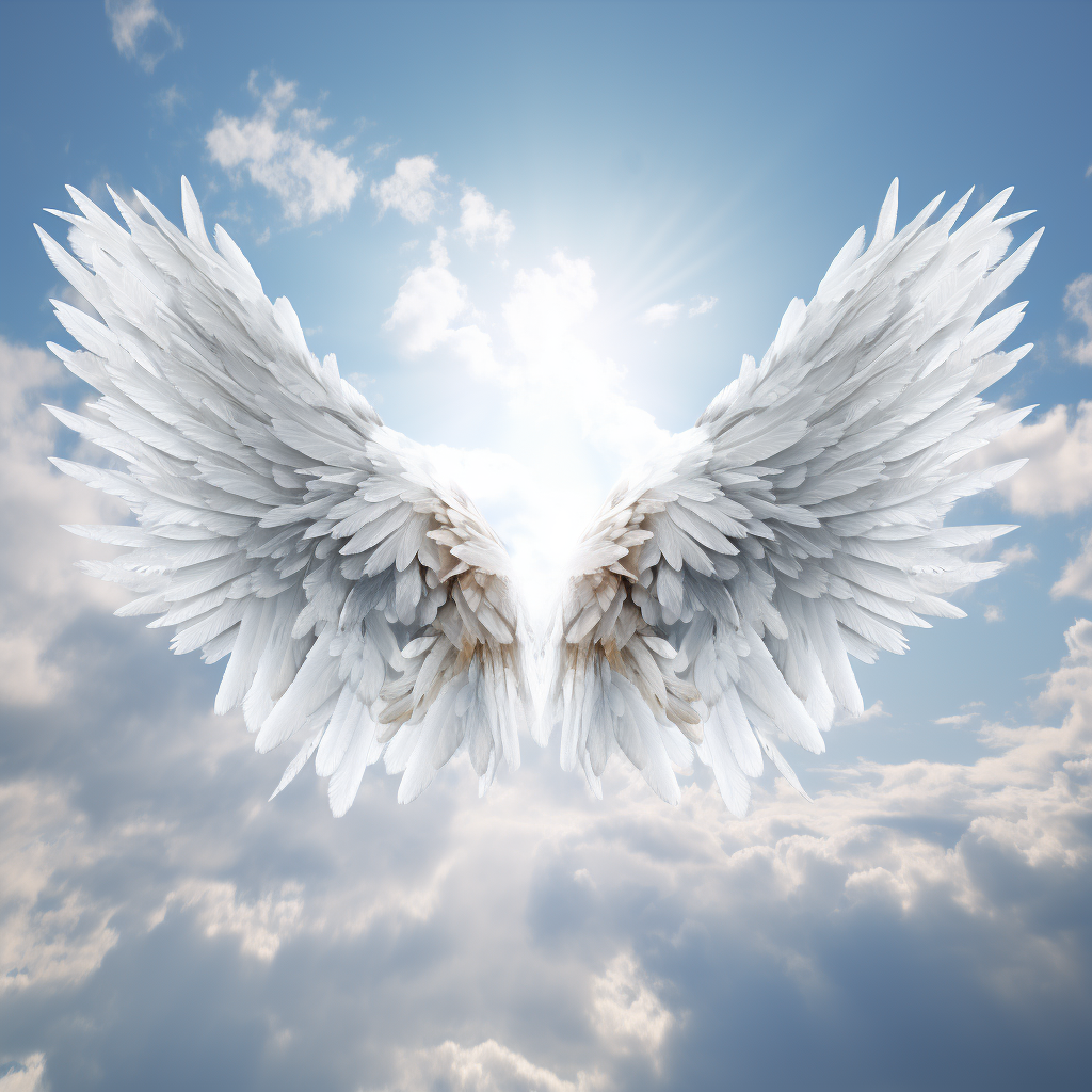 Guardian Angel Wings in the Sky