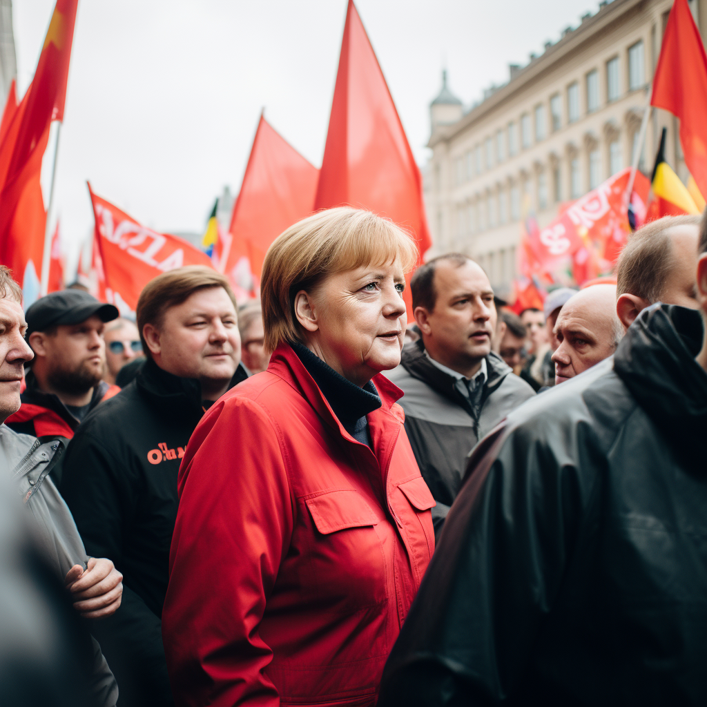 Angela Merkel fighting for teacher rights