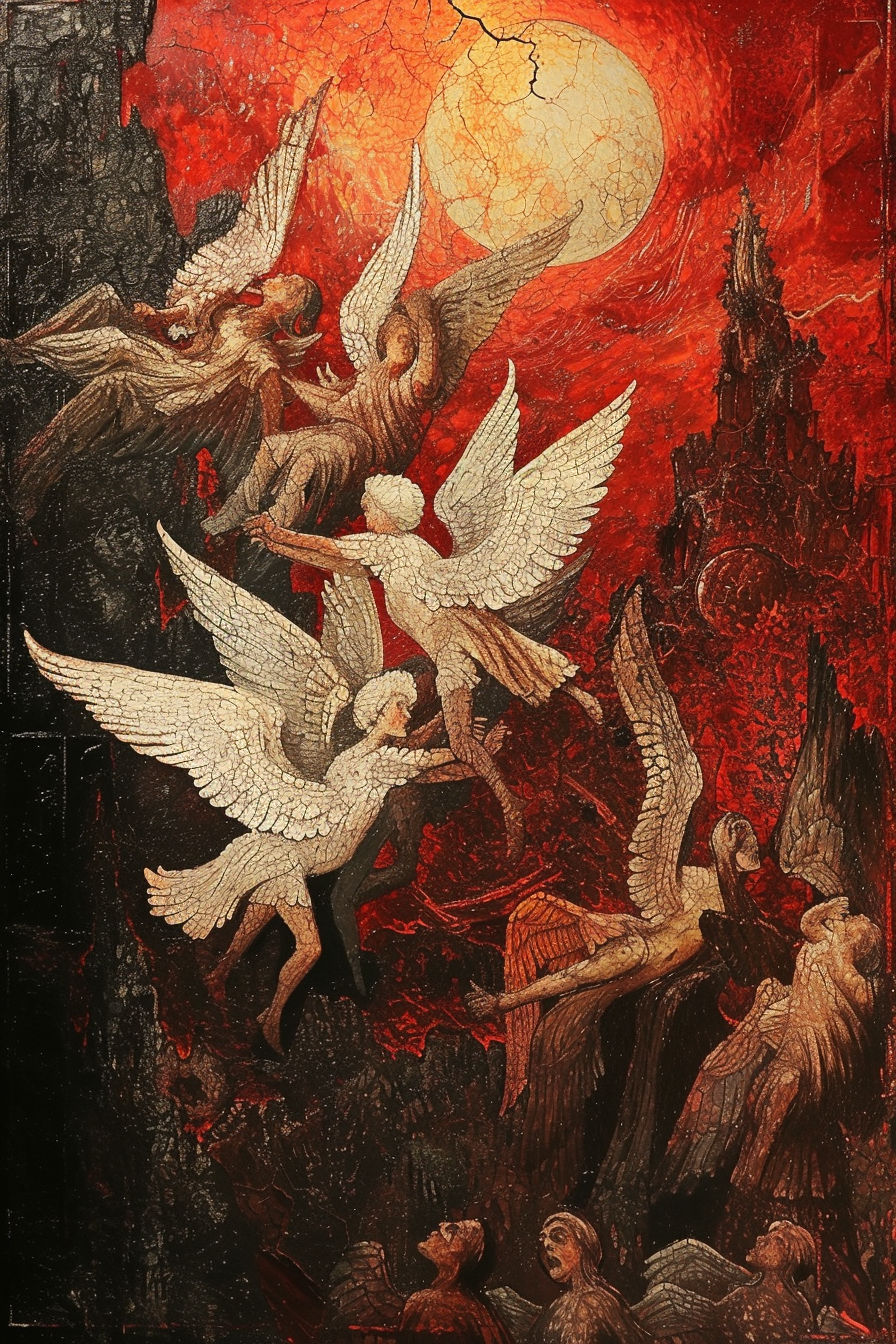 angels invading hell dadaism art