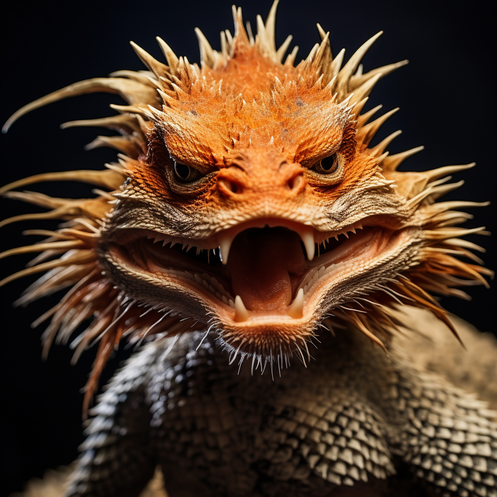 Angry Bearded Dragon Photo