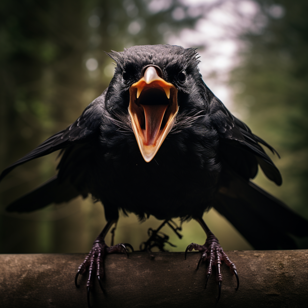 Angry blackbird scatch image