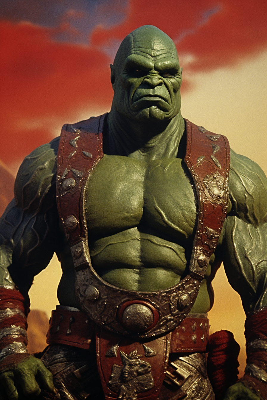 Close-up of Angry Drax from Guardians of the Galaxy