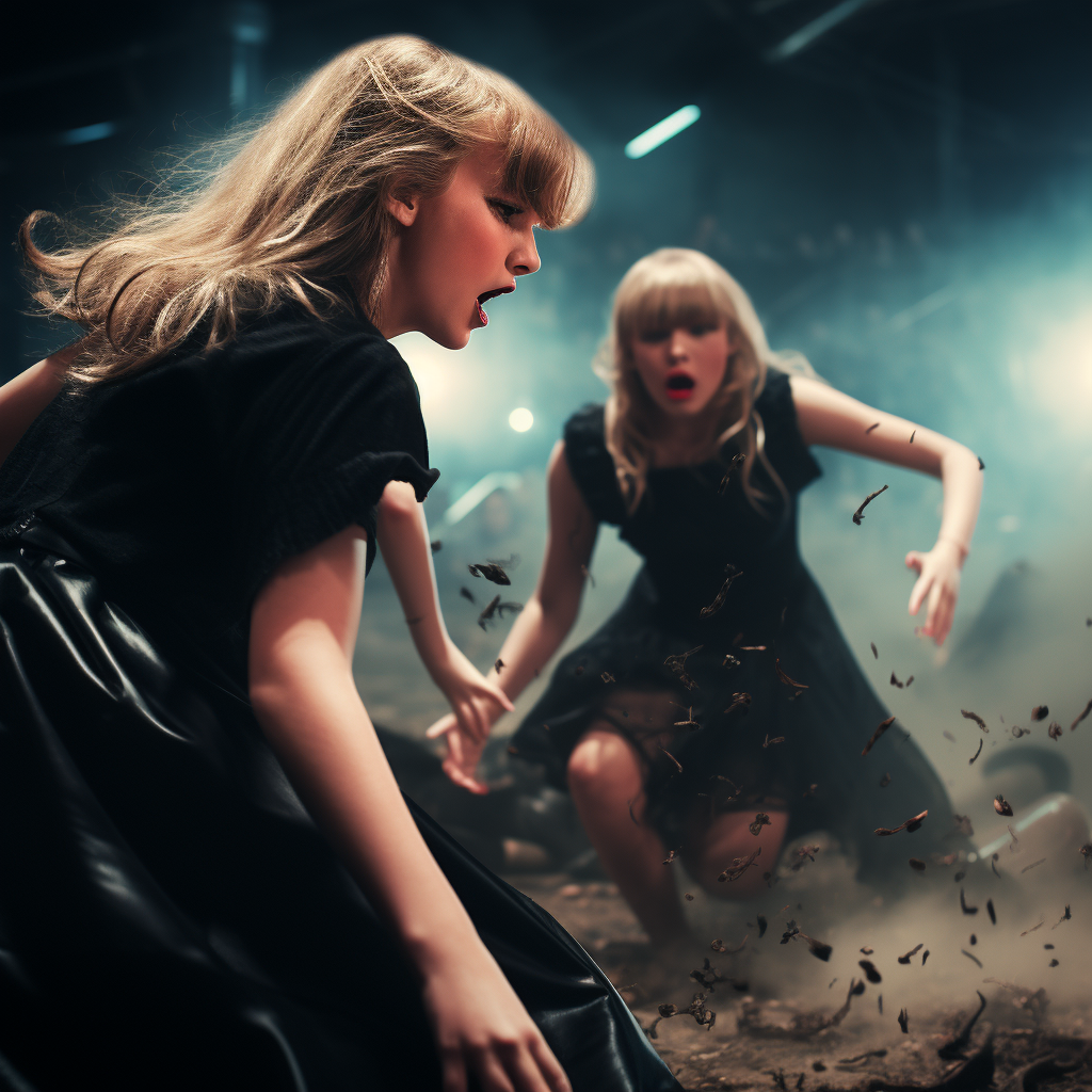 Angry Taylor Swift pushes girl backstage