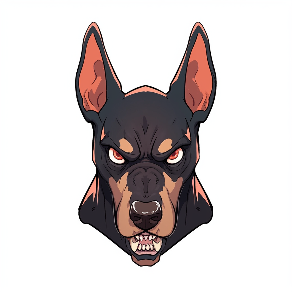 Angry Tiny Doberman Emoji