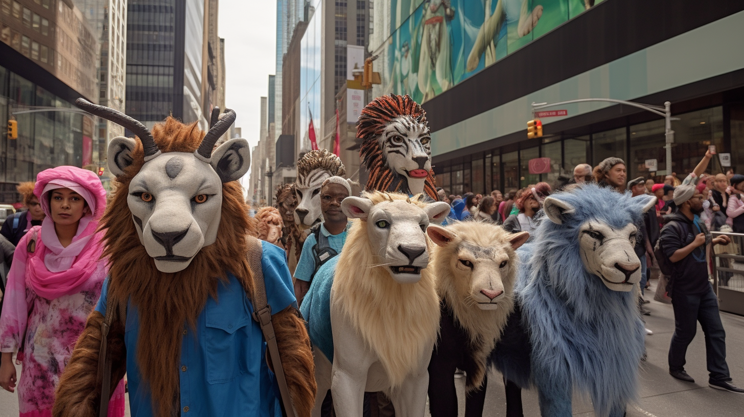 Animal Parade Midtown Manhattan