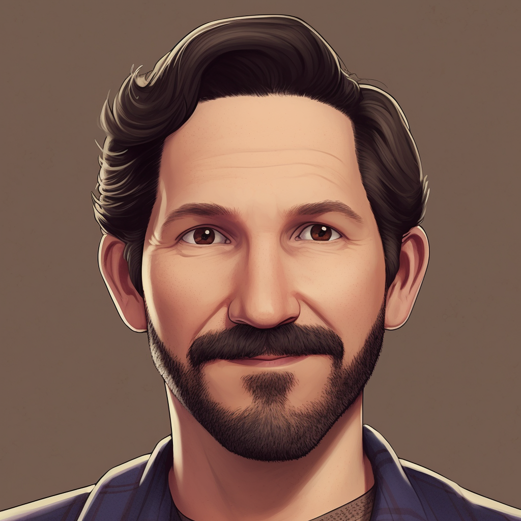 Paul Rudd with light mustache