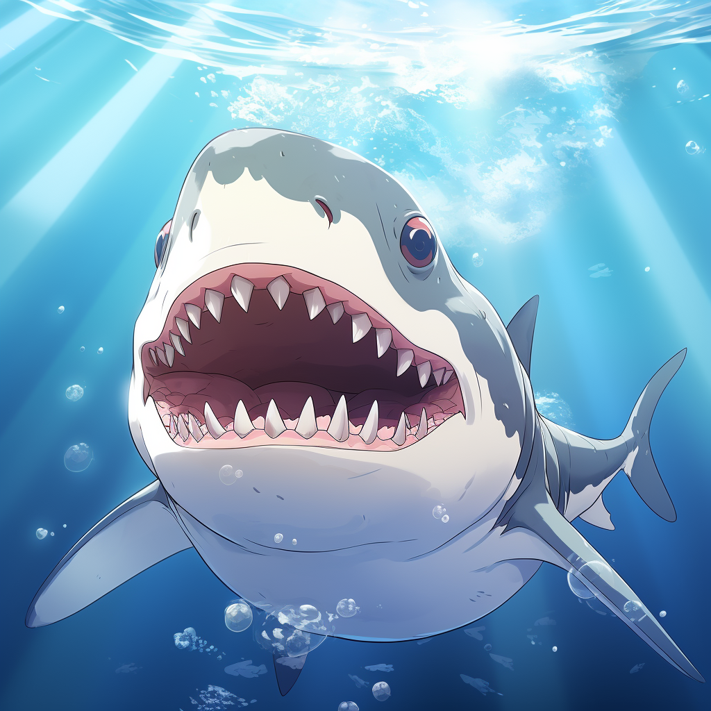 gawr gura shark hololive anime character