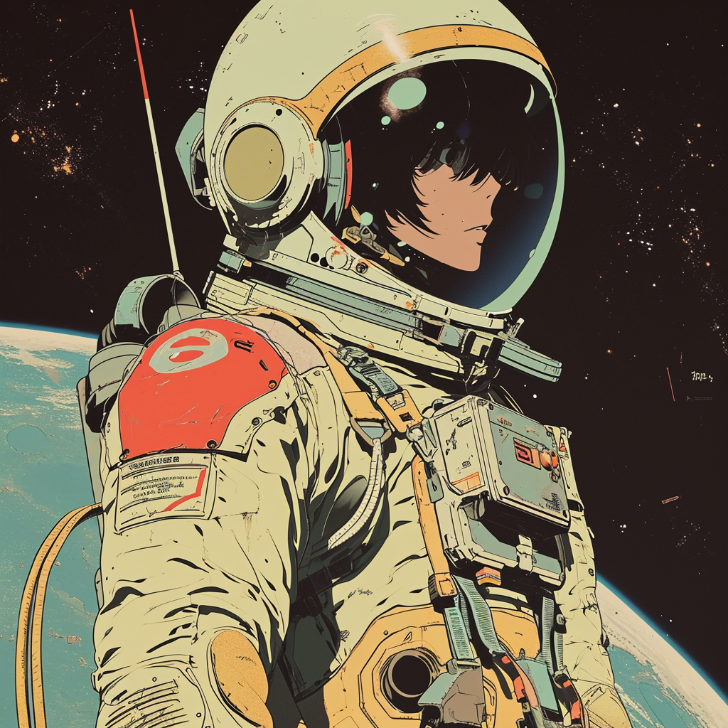 Space Action Hero in Neo-Vintage Space Suit