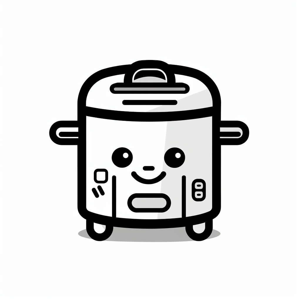 Simplistic anime rice cooker stamp