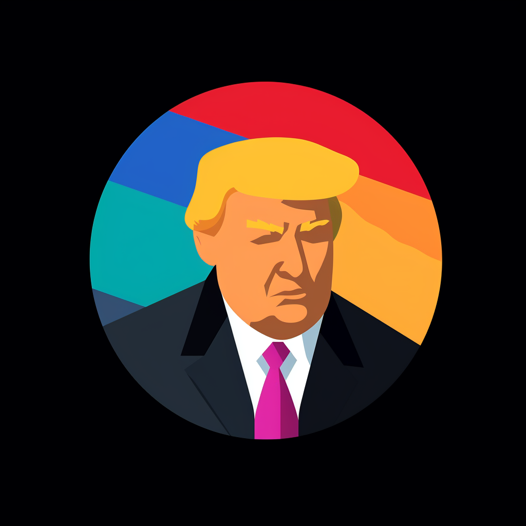 Anime Donald Trump Logo Design