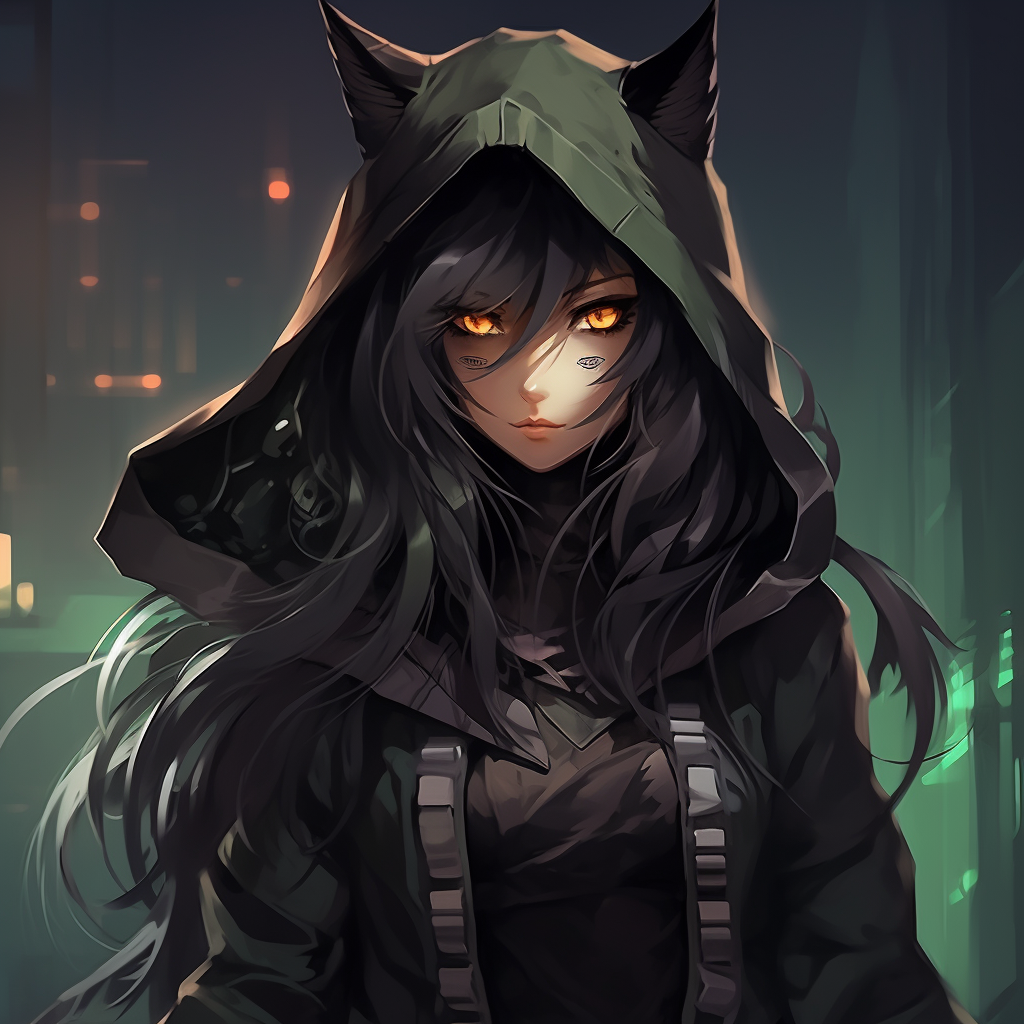 Anime Hacker Ninja Female Art