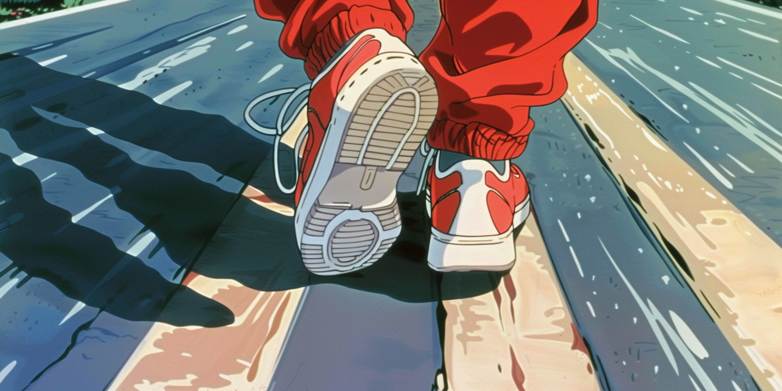 Shonen anime shoe walk