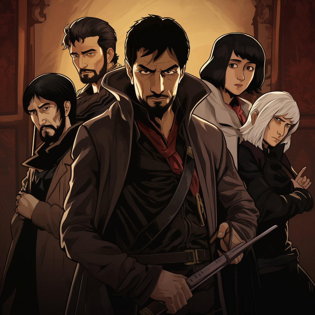 Anime-style main characters from What We Do In The Shadows