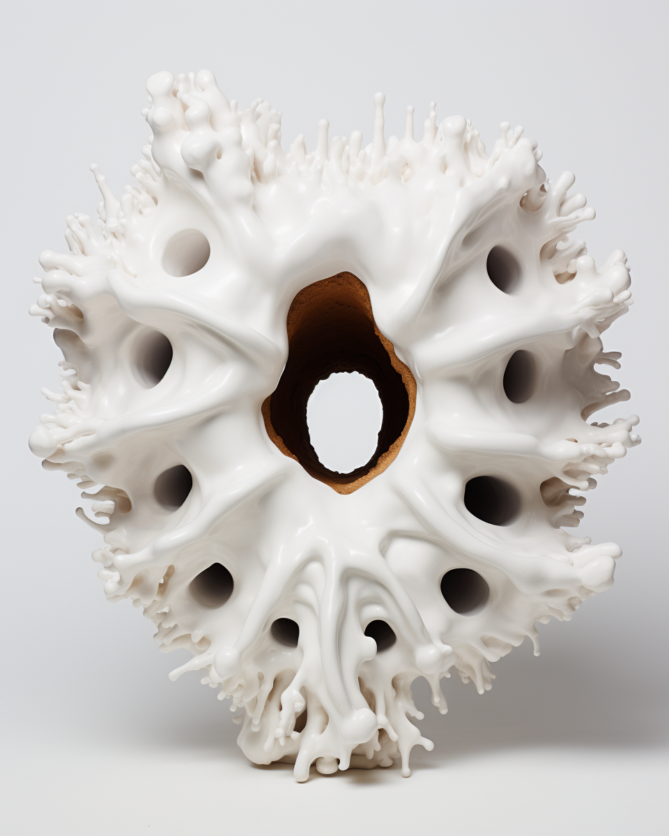 Anish Kapoor's porous plaster Baroque object