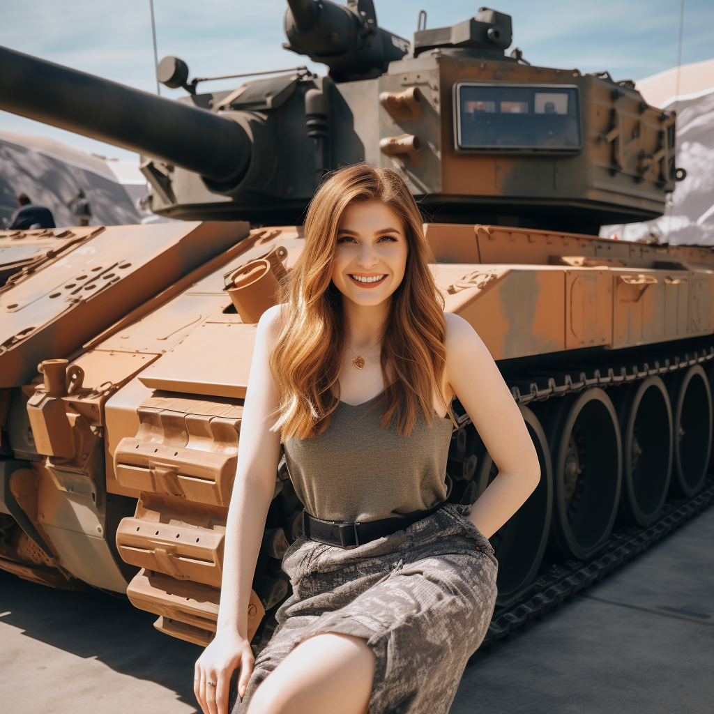 Anna Kendrick with tank