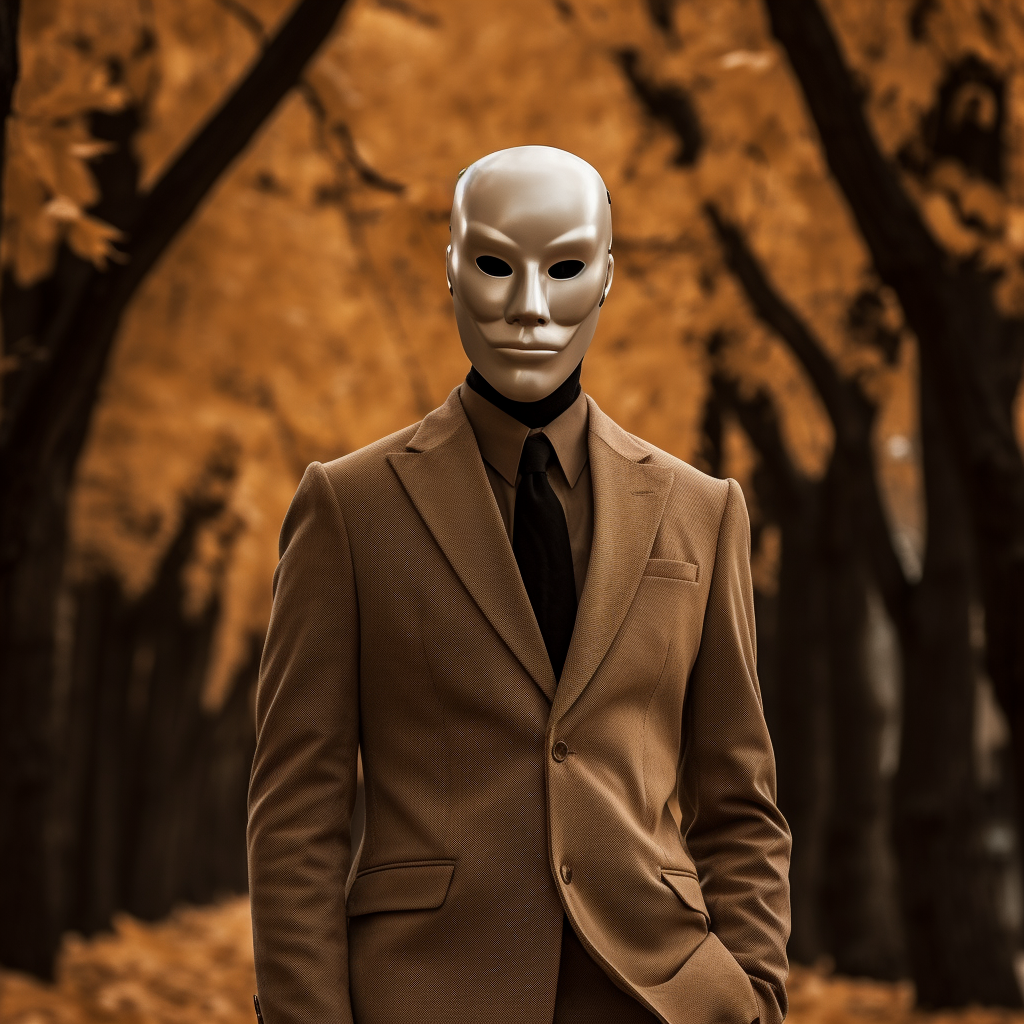 Hyper Realistic Anonymous Characters in Autumn