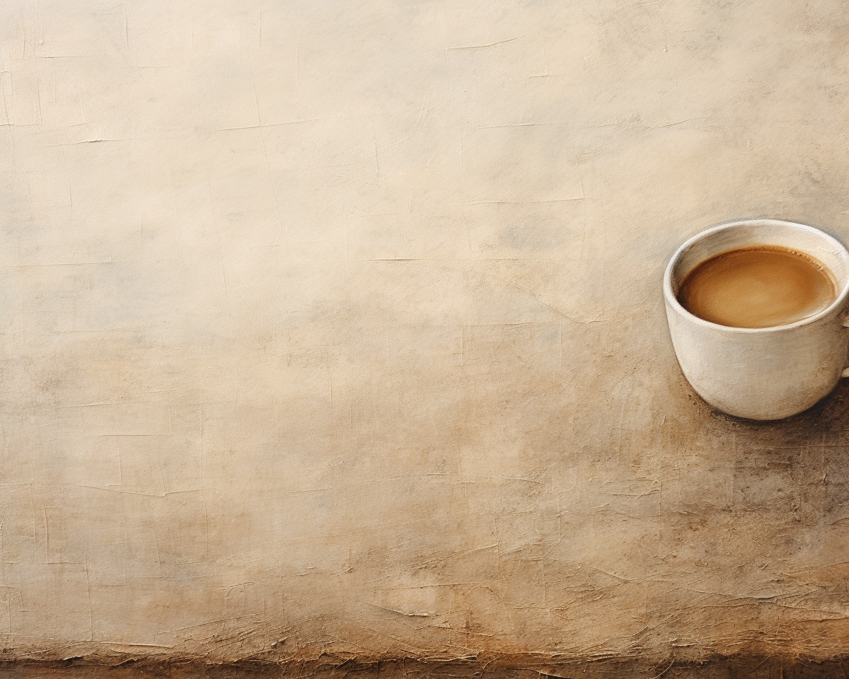 Minimal Winter Still Life with Coffee