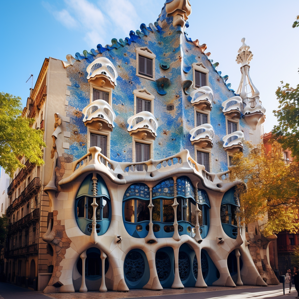 Stunning Antonio Gaudi House Facade