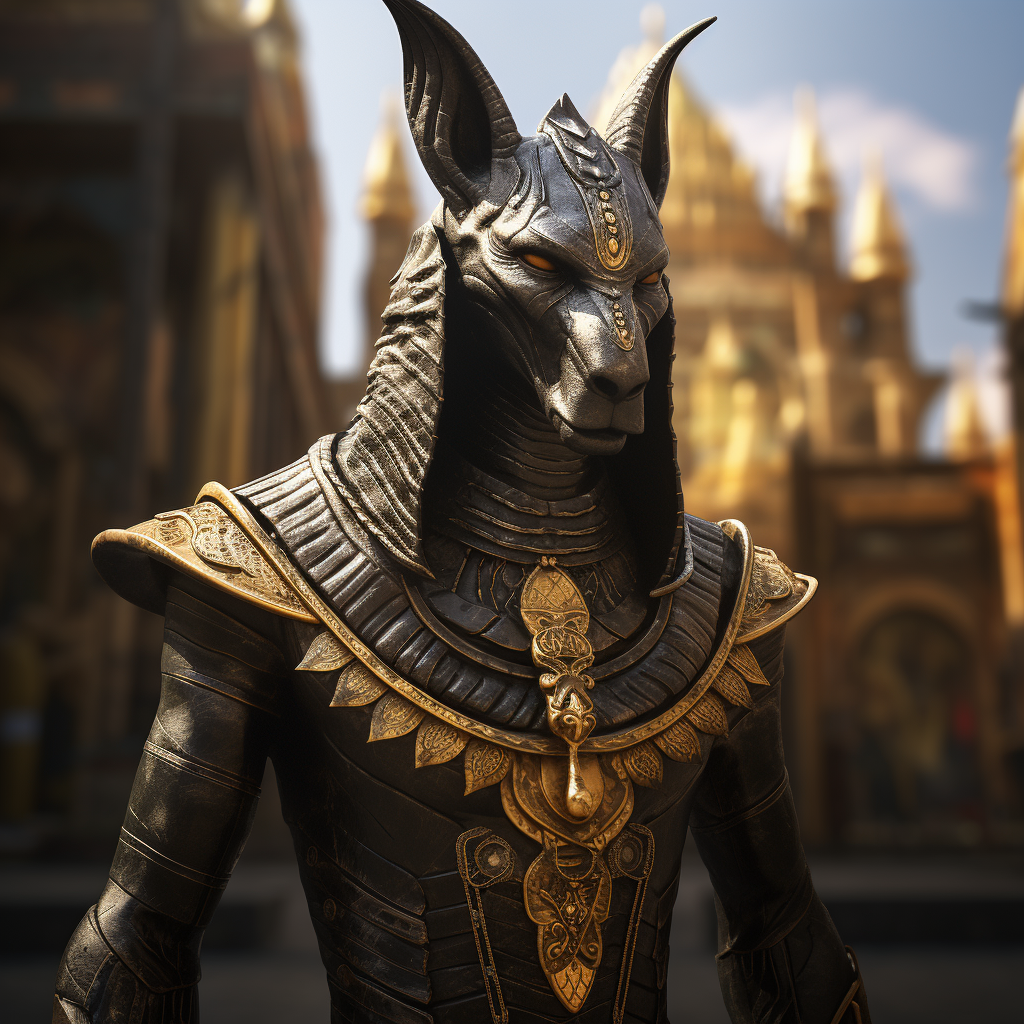 Anubis, the powerful god of the underworld