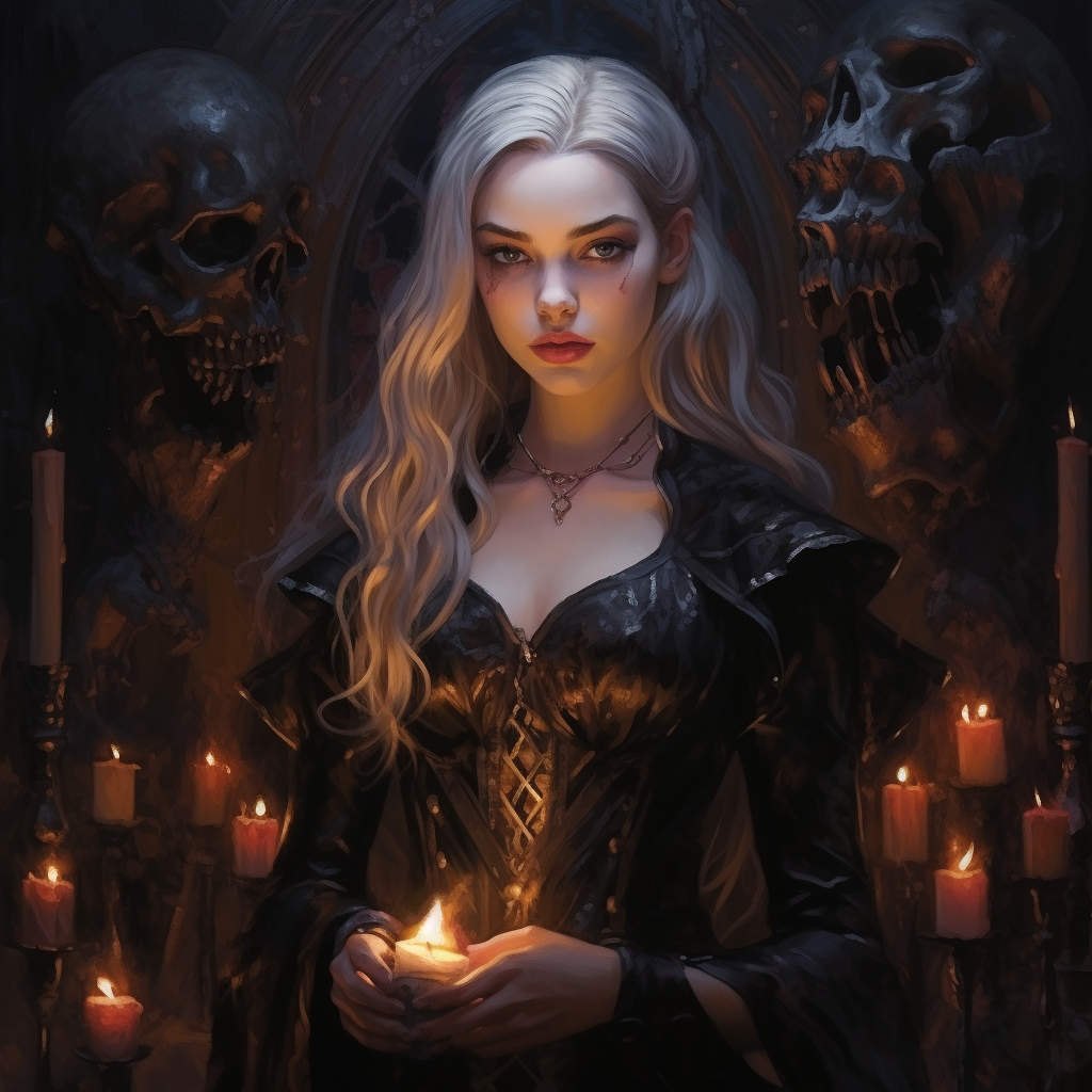 Anya Taylor Joy as a necromancer