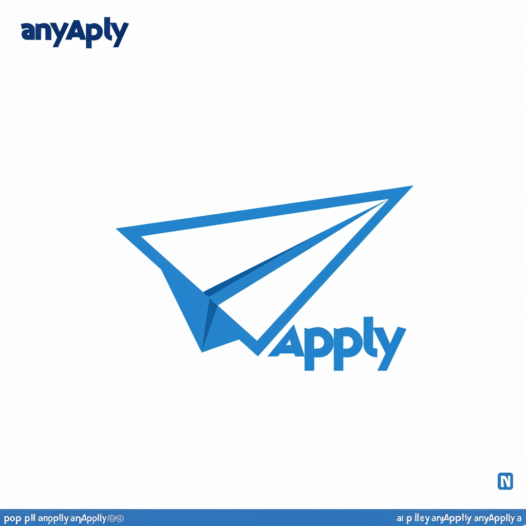 Blue Paper Plane Logo Design