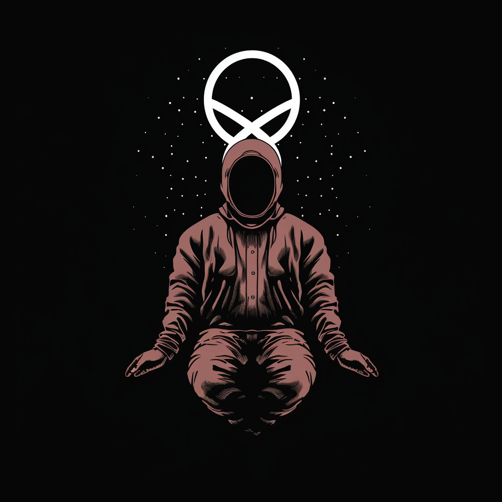 Minimalist representation of apeirophobia and the infinity symbol