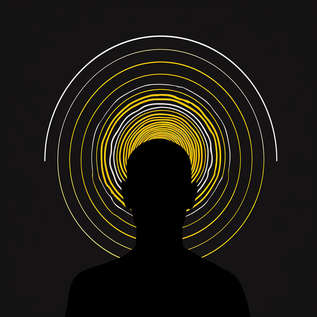 Psychological thriller film poster with concentric circles