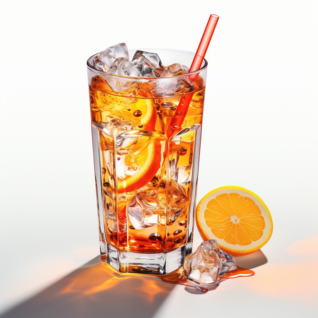 Aperol Syringe Cocktail on Ice