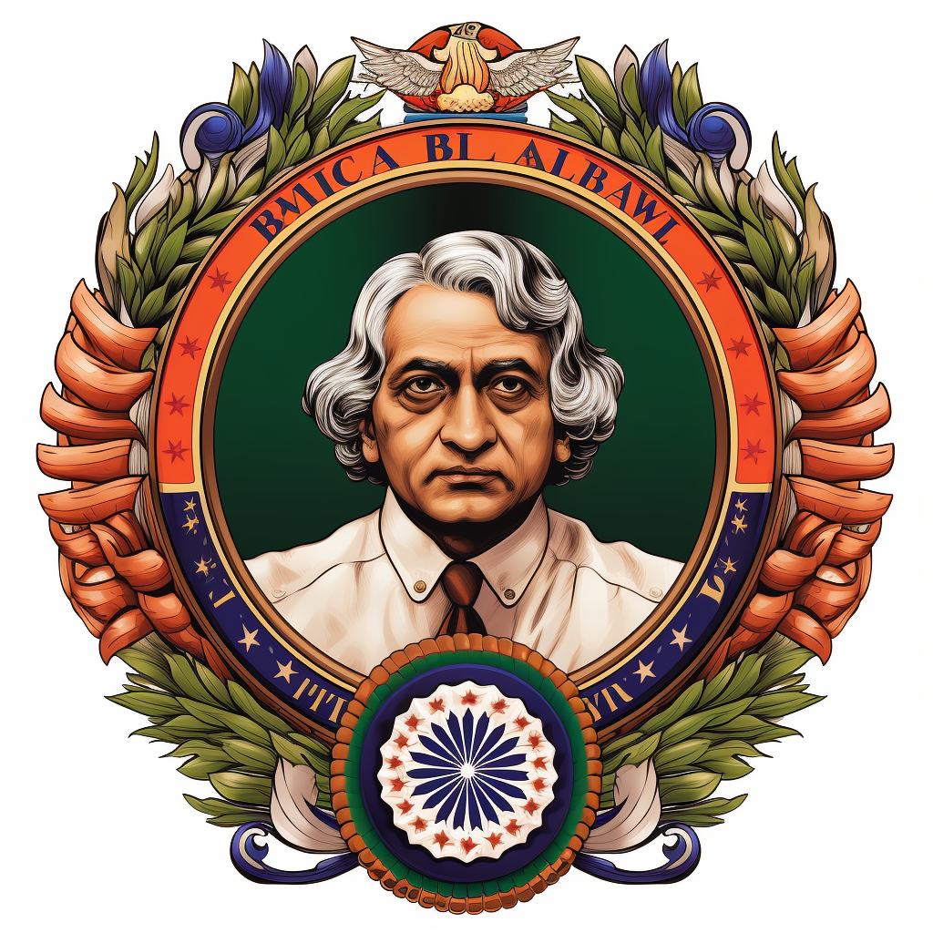 Symmetrical emblem of A.P.J Abdul Kalam