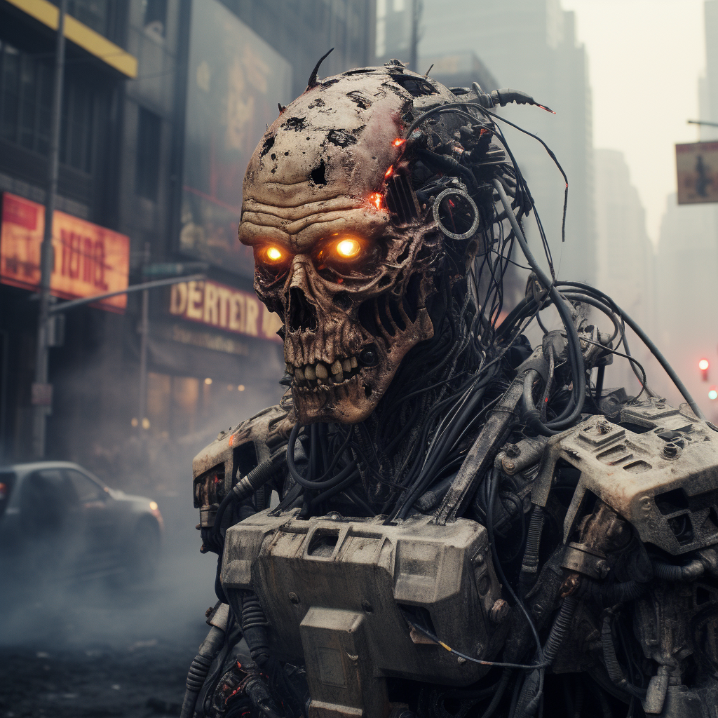 Apocalyptic Zombie Robots in New York