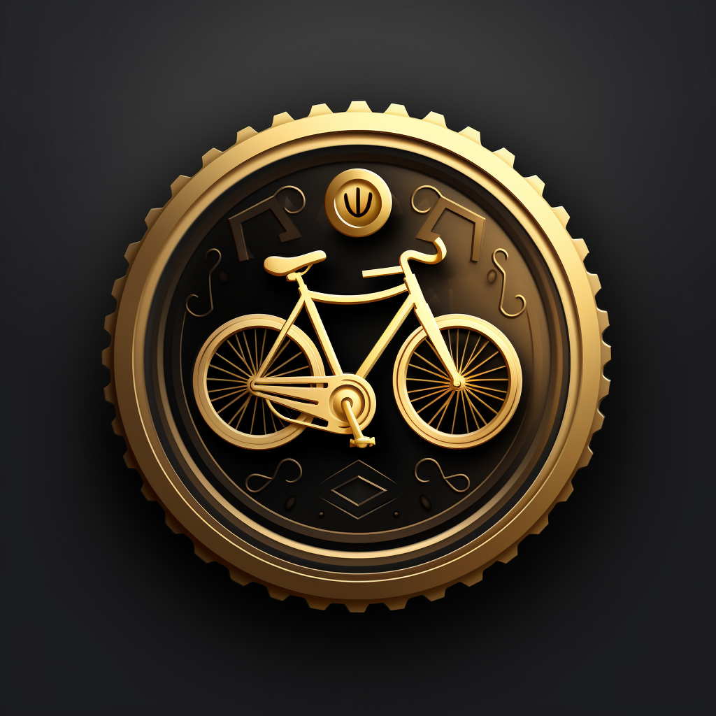 App Logo with Coin and Bicycle