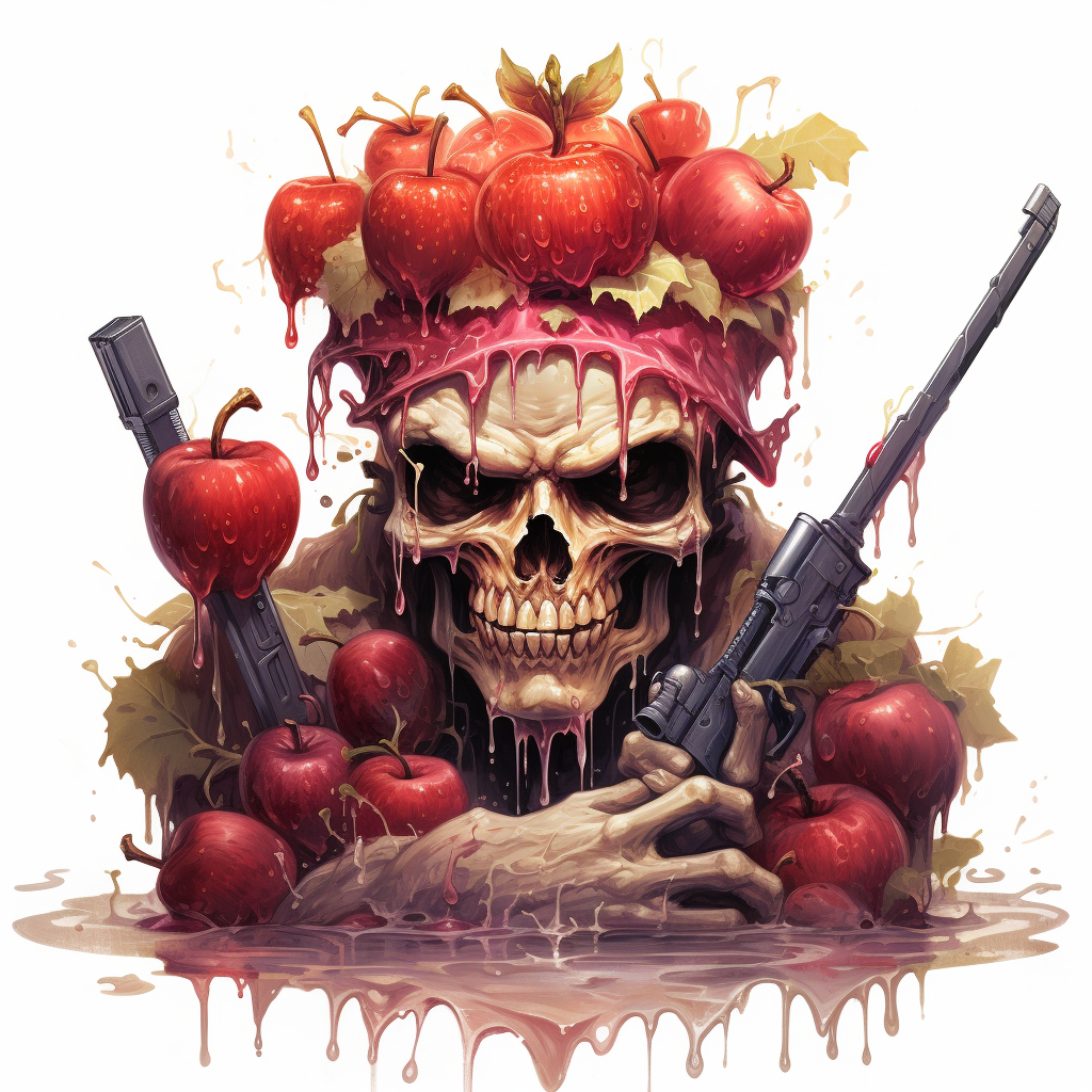 Apple Cave Demon with Shotgun and Crown