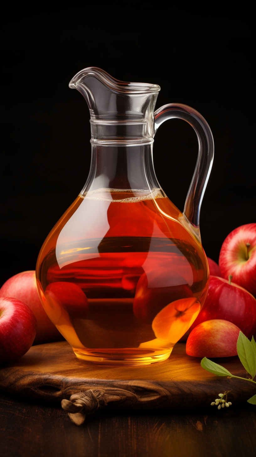 Refreshing Apple Cider Vinegar in Pitcher