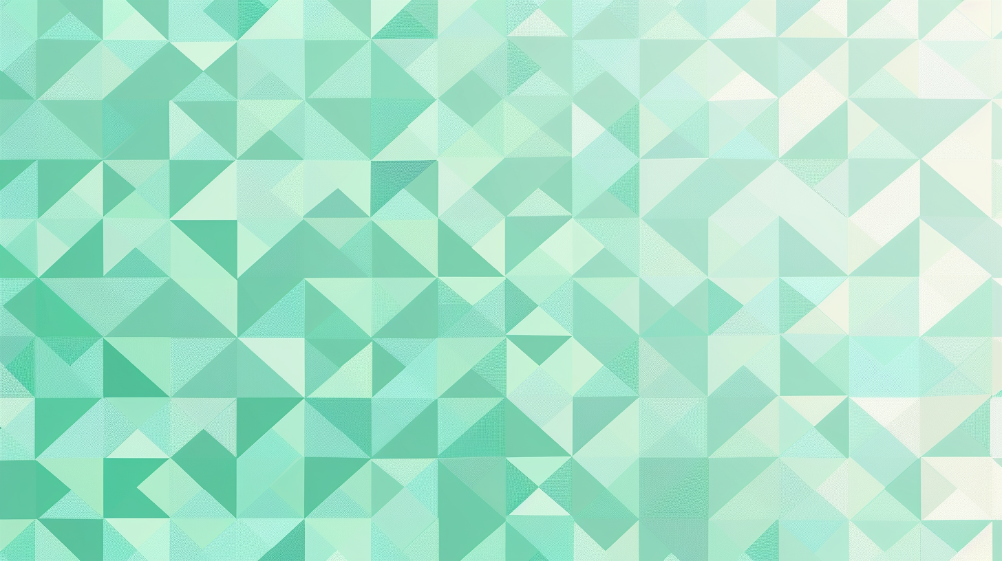 Pastel Aqua Green Geometric Triangles