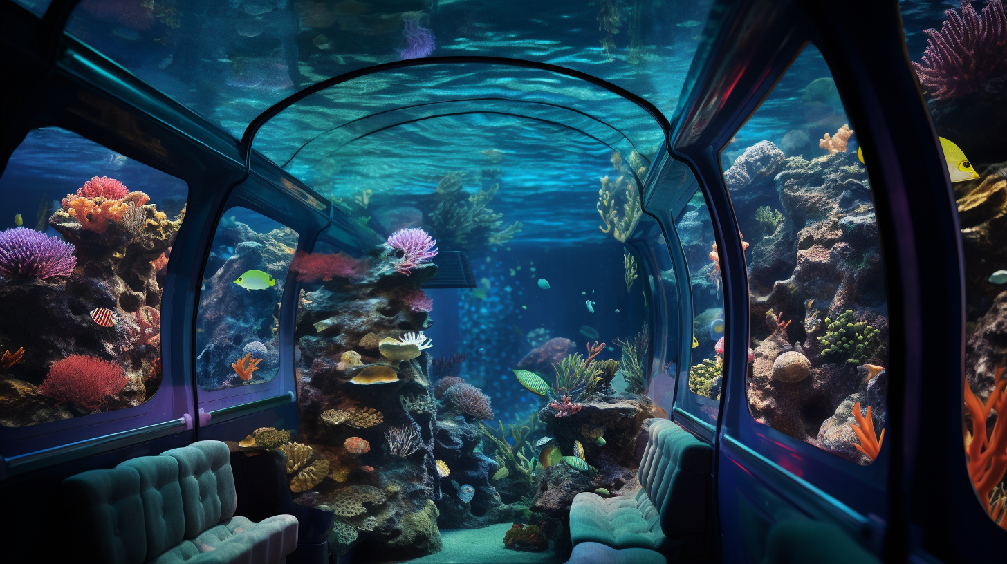 Stunning underwater coral reef scene