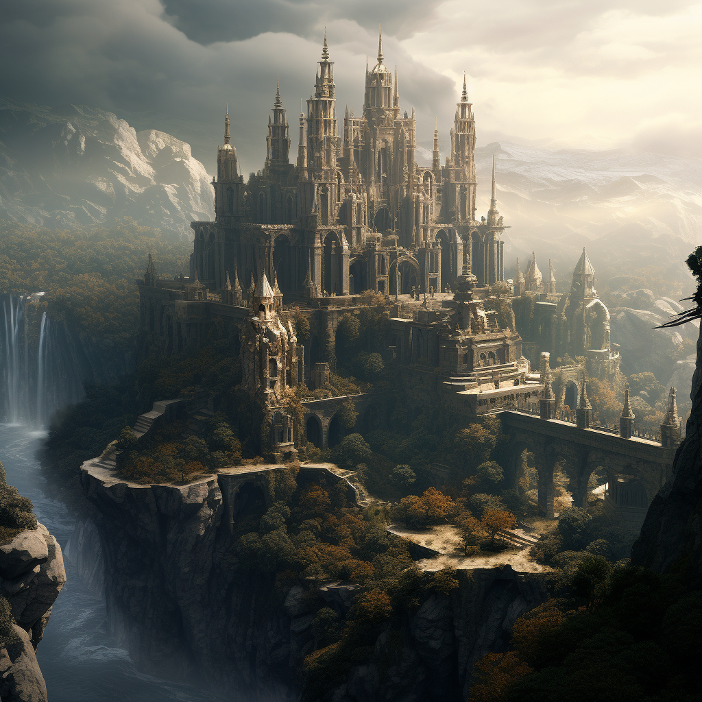 Beautiful matte painting of Arabel, inspired by DND