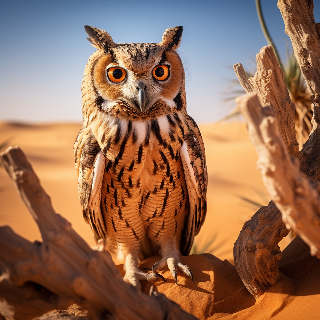 Arabian Owl Wildlife Photo