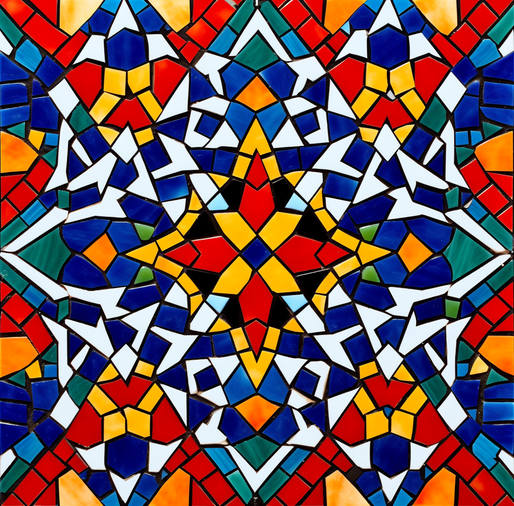 Colorful Arabic Stained Glass Patterns