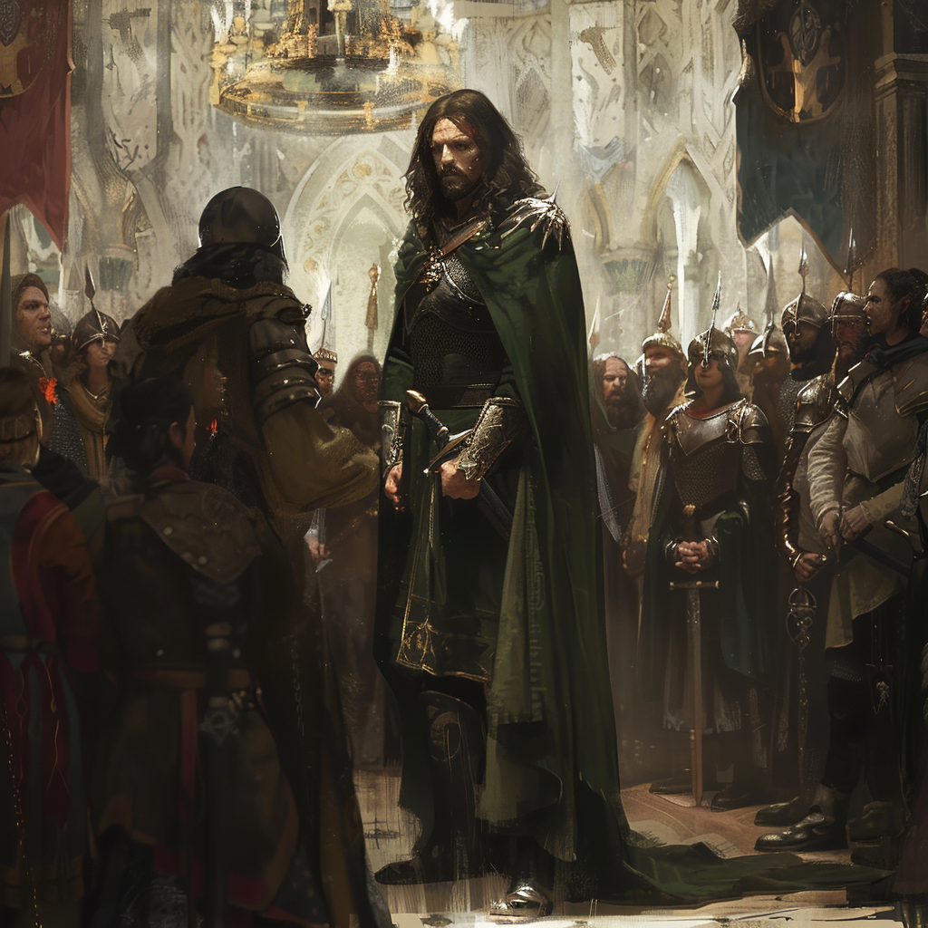 Aragorn's coronation ceremony image