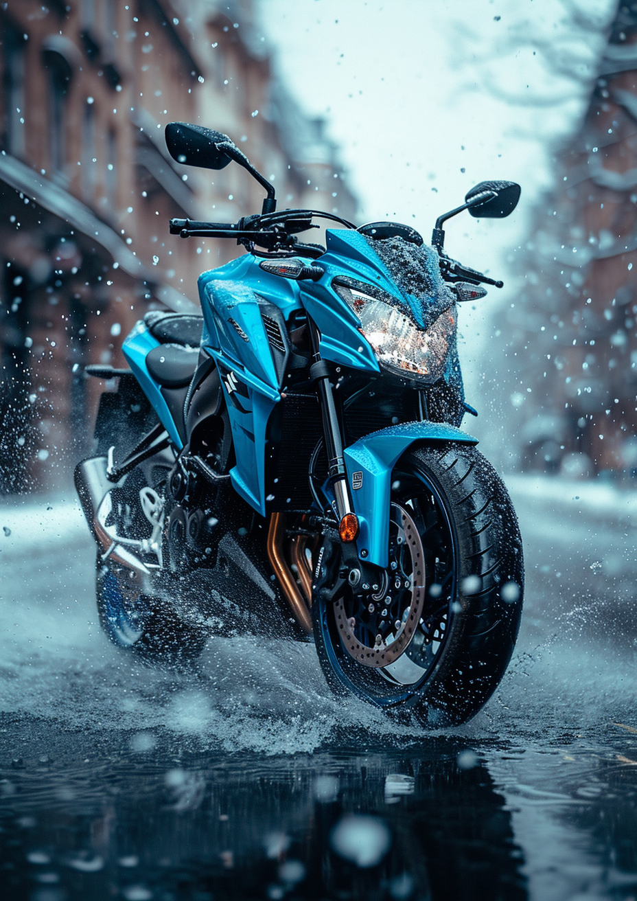 Architectural Concept Image with Ice Tray, Ice Bucket, Suzuki GSX-S750