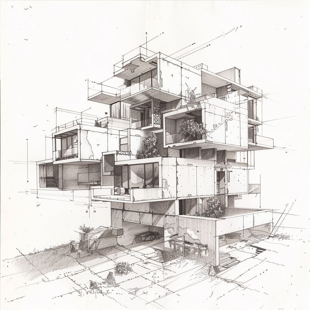 Sketch Disjunction Architecture Concept Structure