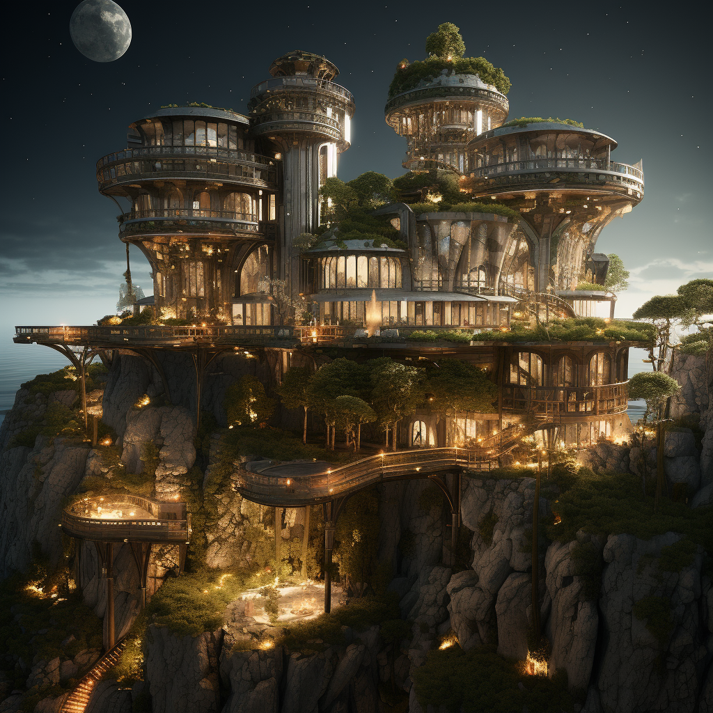 Architecture from Moonscars Video Game