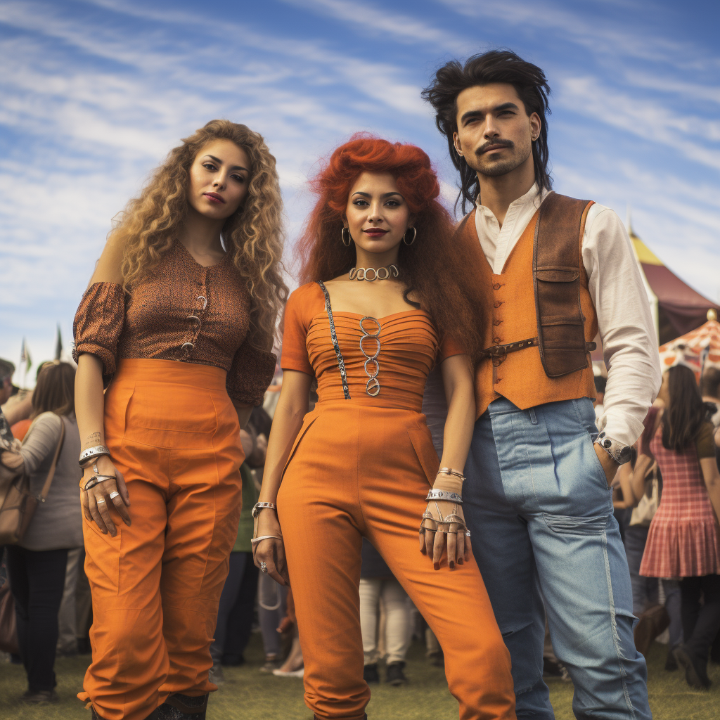 Argentinians enjoying music festival