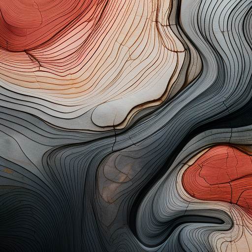 Topography Lines with Abstract Style