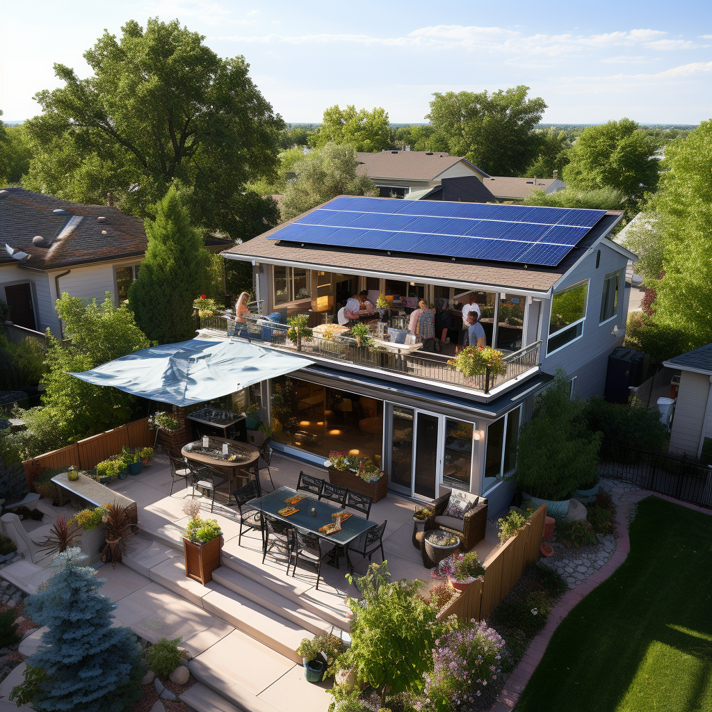 Modern Solar Gazebo at Boise Idaho Party