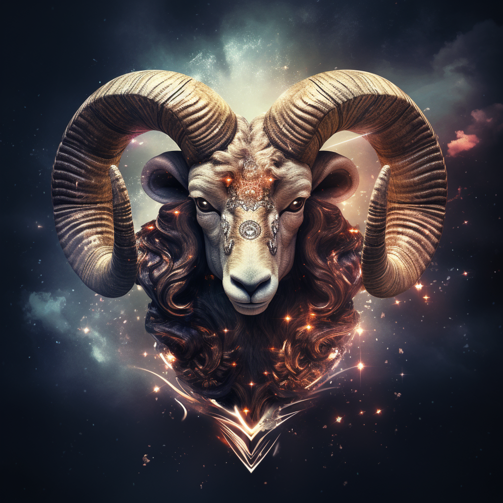 Aries symbol representing love and relationships