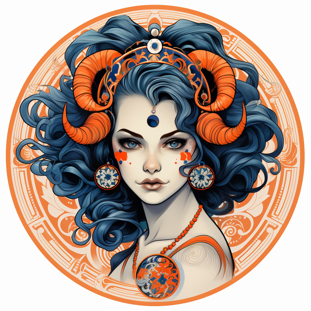 Traditional Aries Zodiac Tattoo Design