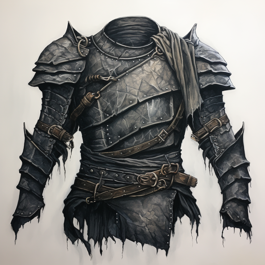 Stylish armor shirt made of cloth rags